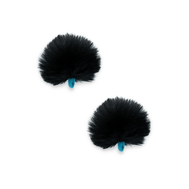 Puffer Urchin Lav windshield, Foam Core, Black - Single/Pair