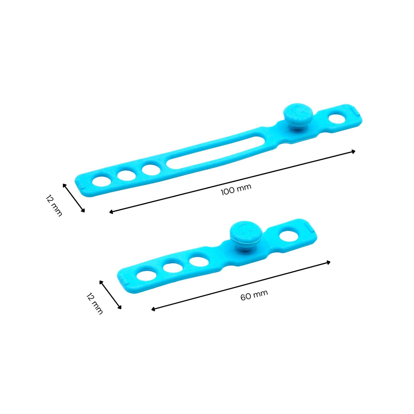 RAD Cable Straps, Hi-Vis Light Blue, 10-Pack